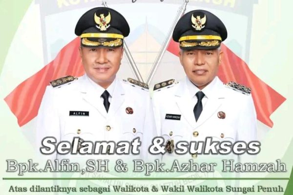 Bupati dan Wakil Bupati Sungai Penuh Periode 2025-2030